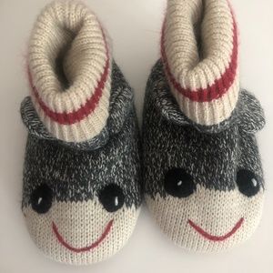ROOTS little monkey slippers 18-24 months